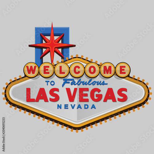Famous Las Vegas Welcome Sign 3D