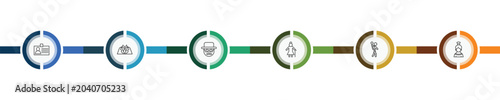 Foto people and relation icon set with identification ard, business suit, give a pigg