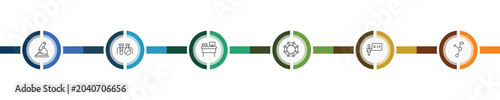 Obraz na plátně education and science icon set with biology microscope, experimentation, teacher