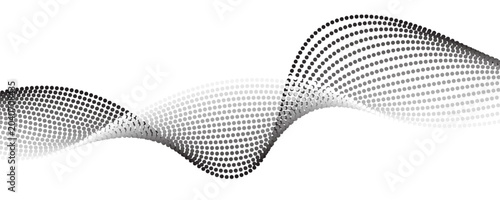 Fényképezés Dotted wave line pattern