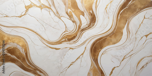 Tableau sur toile A shiny brown wooden texture background featuring natural patterns and golden li