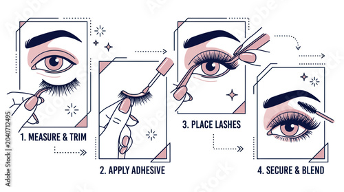 Photos Step-by-step guide to applying false eyelashes for beautiful eyes