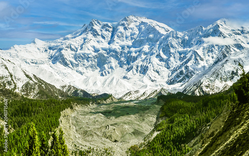 Majestic Nanga Parbat, the legendary Killer Mountain, standing proudly as the 9th highest peak in the world in the heart of Gilgit-Baltistan, Pakistan