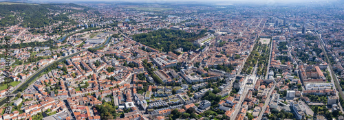 Foto Aerial view around the old town of Nancy in France on a sunny day in summer