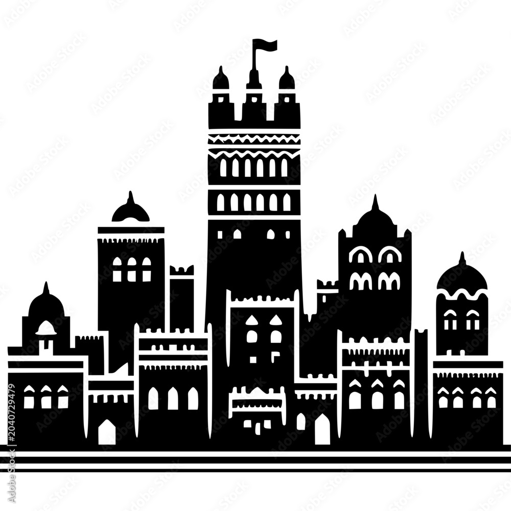 Fototapeta premium Sana’a Icon Vector