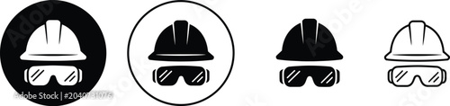 Konstfotografi Helmet Icon Vector Isolated on White Background, Motorcycle Racing Construction