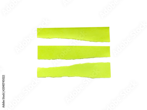 Three abstract green horizontal stripes design