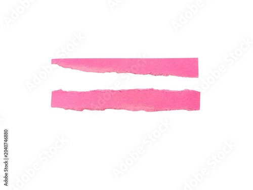 Two pink parallel lines with a small gap