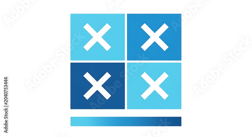Blue and white geometric pattern with diamond shapes and diagonal lines