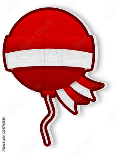 Aesthetic Festive Red and White Balloon Decoration Indonesia Independence Day Party