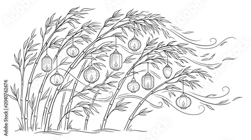 Schilderij op canvas Wheat ears with green oats seeds.