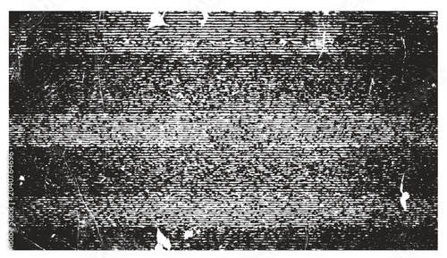 Фотография Abstract black and white digital screen static noise with vintage grunge texture