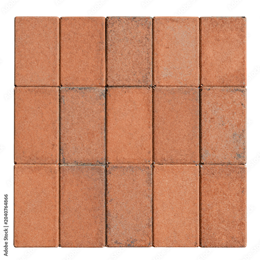 Fototapeta premium Traditional masonry floor cladding, urban sidewalk pavement grid.
