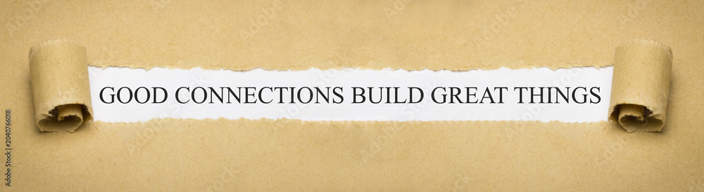 Obraz premium Good connections build great things