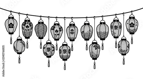 Tableau sur toile Day of the Dead sugar skull garland.
