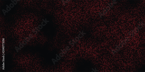 Modern Red Data Visualization Texture on Black digital artwork