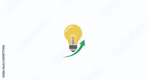 Innovation Idea Light Bulb Concept.