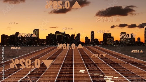 Finance business stock market chart data information background