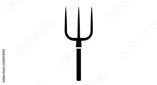 Quadro su tela Pitchfork Icon, Agricultural Tool, Farming Equipment, Garden Tool, Vector Graphi