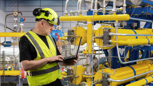 Εκτύπωση καμβά Industrial gas systems, pipeline maintenance