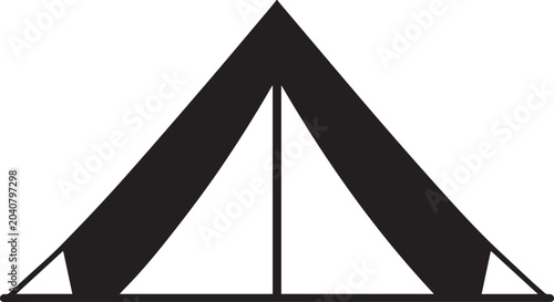 Fotografie Canvas Bell Tent Camping Silhouettes