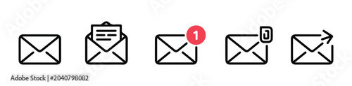 Fotografija Email icon set