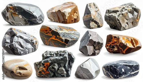 Collection of Various Rocks and Stones.