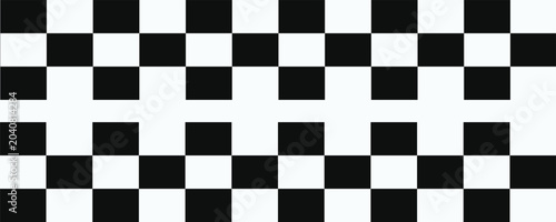 Konstfotografi Black and white checkered rectangular frame