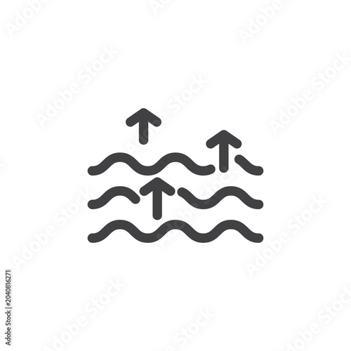 vector illustration of water evaporating