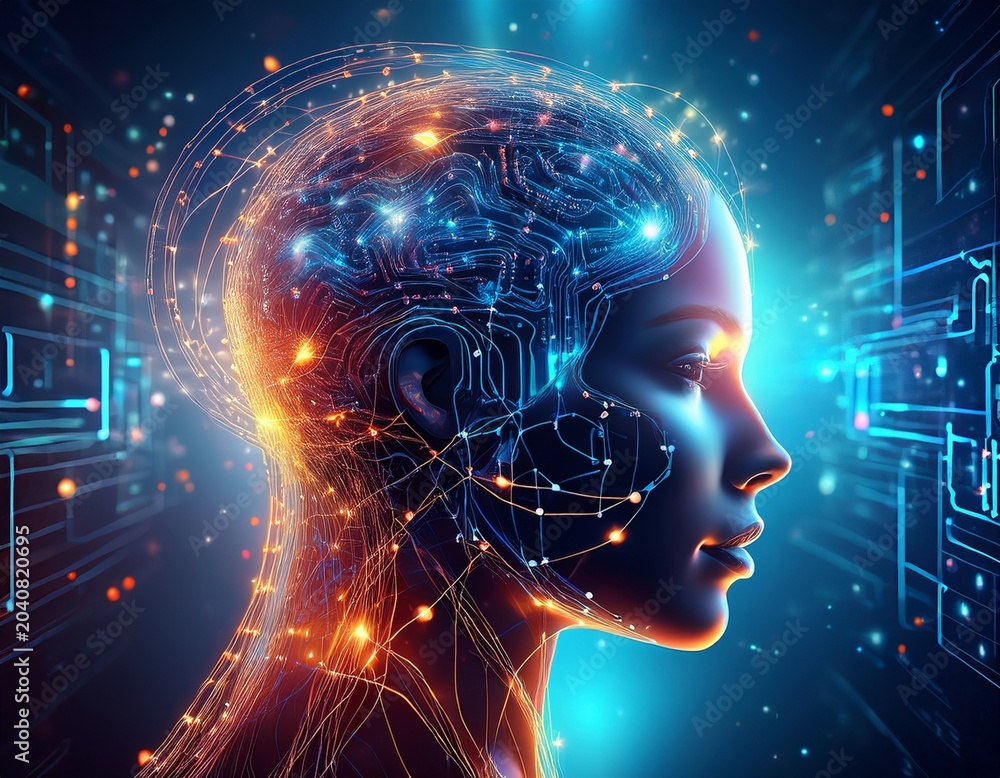 Obraz premium artificial intelligence technology containing machine learning data science ai