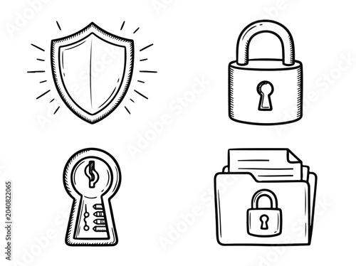 Security icons for protection.