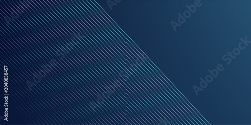 Fotografía Dark blue background with diagonal blue lines