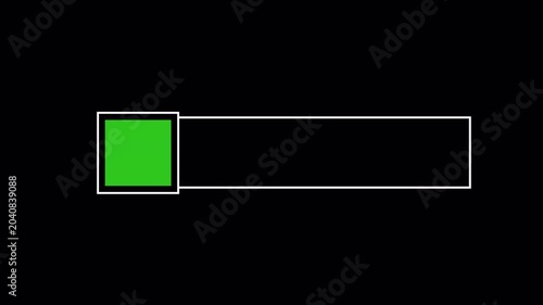 Creative Name Label Frame Motion with Square Box Style and Clean Digital Overlay