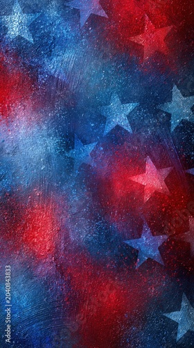 4th of July background, USA Independence Day banner, American patriotic red white and blue texture, stars and grunge backdrop, America 250 celebration design, festive holiday wallpaper