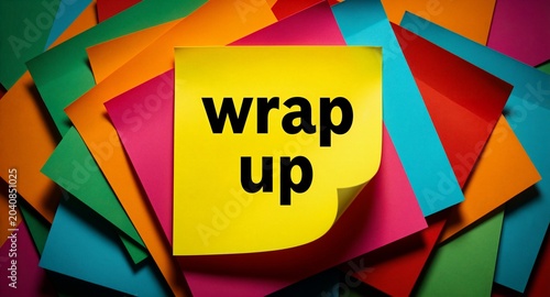 Yellow Sticky Note with 