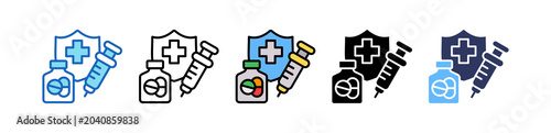 Foto Vaccination Care multiple icon