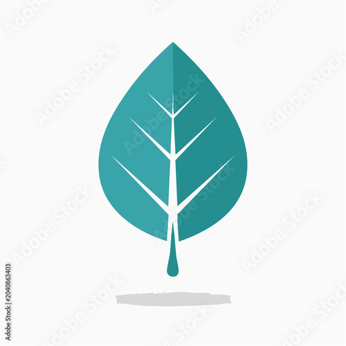 Teal Leaf Icon