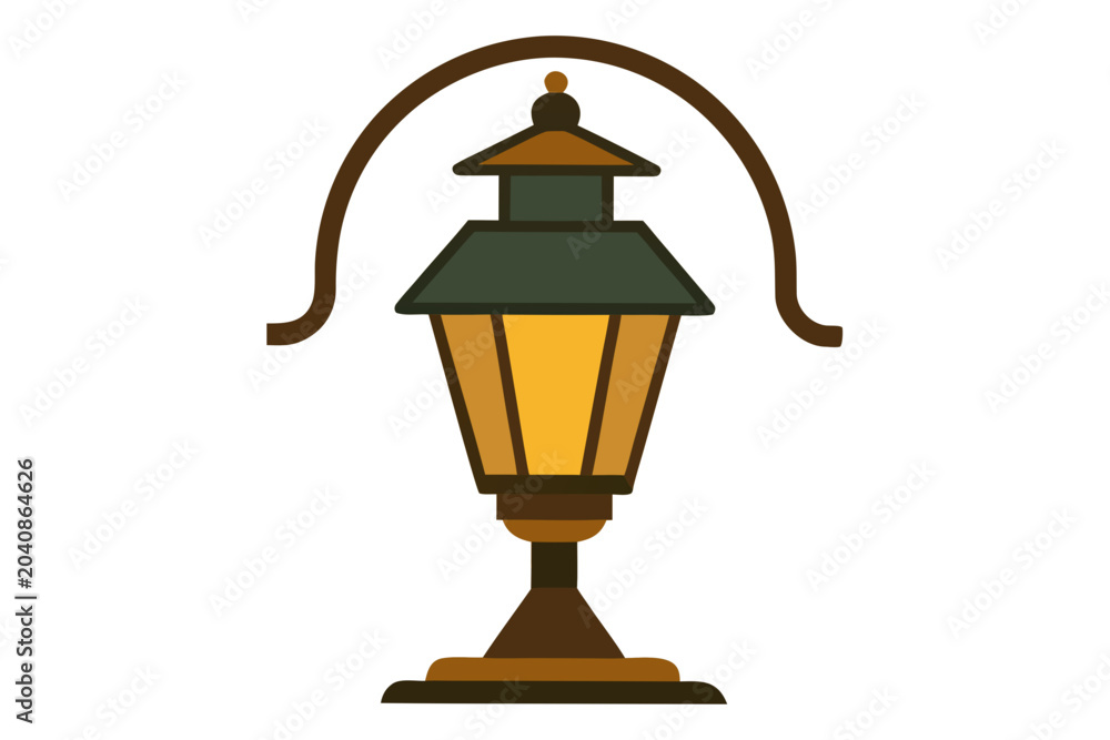 Fototapeta premium vintage lantern, outdoor lighting, garden lamp, decorative fixture