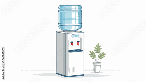 фотографія Water Cooler Dispenser Machine Office.