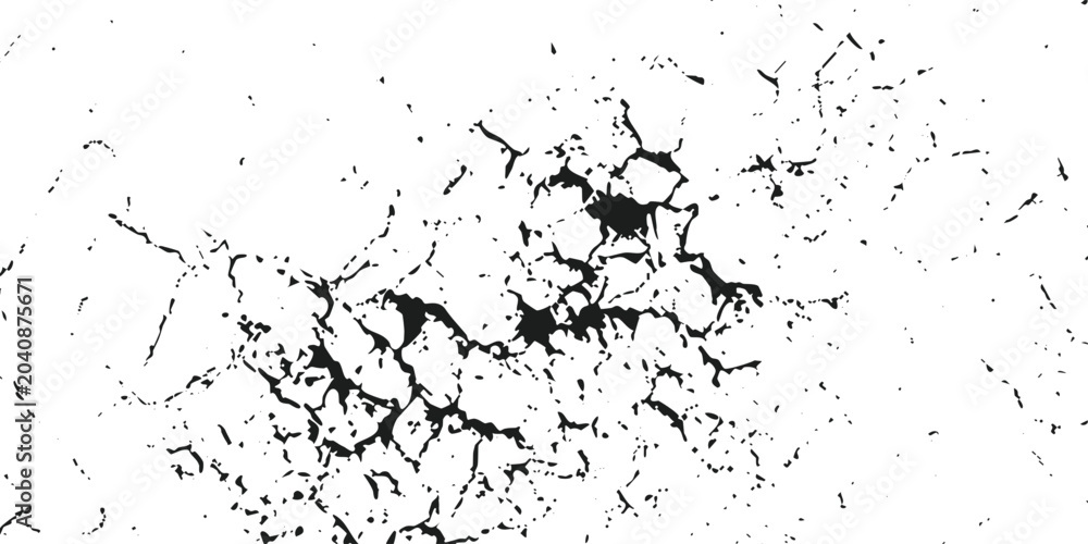 Obraz premium Black coal dust with fragments isolated on white background and texture, top view