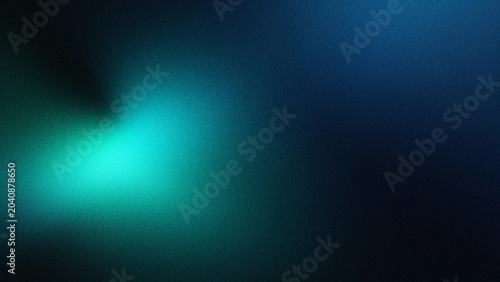 Vibrant teal and blue gradient background with dark tones and texture