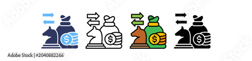 Fotografi Funding Strategy multiple icon