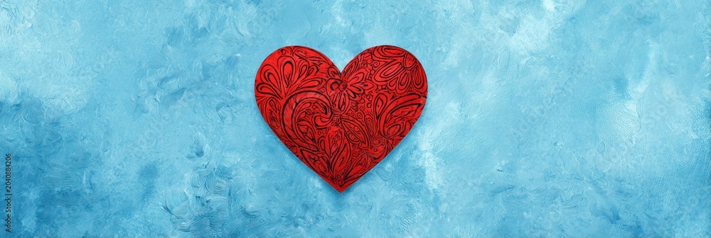 Obraz premium Red heart.