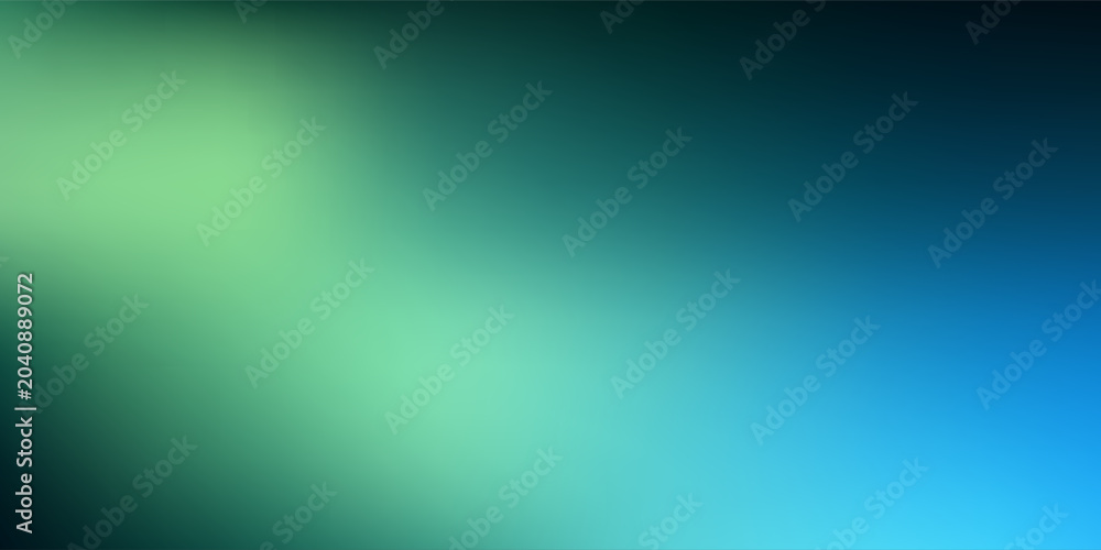 Fototapeta premium Abstract green and blue gradient background with smooth blurred mesh texture.