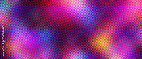 Vibrant neon bokeh background, abstract purple and pink light leak texture, colorful glowing lens flare for party design