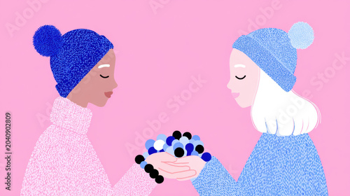Good luck, Receiving a flat illustration of a lucky charm bracelet symbolizing good fortune and po...