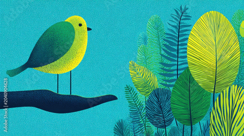Good luck, Wishing someone good luck with a flat style cheerful illustration