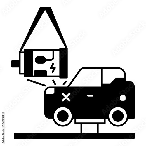 Engine replacement icon