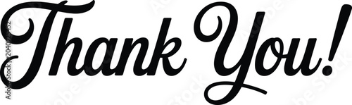 Bild auf Leinwand Thank you isolated on transparent background