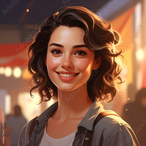 Young woman smiling outdoors (1)